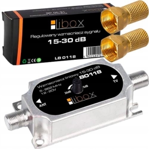 Wzmacniacz antenowy regulowany 15-30 dB DVB-T DL30