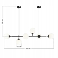 Lampa sufitowa wisząca żyrandol Loft kule 6x E27