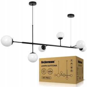 Lampa sufitowa wisząca żyrandol Loft kule 6x E27