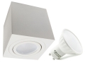 Oprawa natynkowa sufitowa kwadratowa biała GU10 LED 5 W B-Line