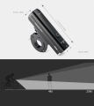 Lampka rowerowa przód LED 1000 lm latarka 4800 mAh + na tył Kingseven