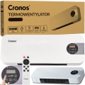 Kurtyna powietrzna termowentylator grzejnik nad drzwi okno 1500 W Cronos