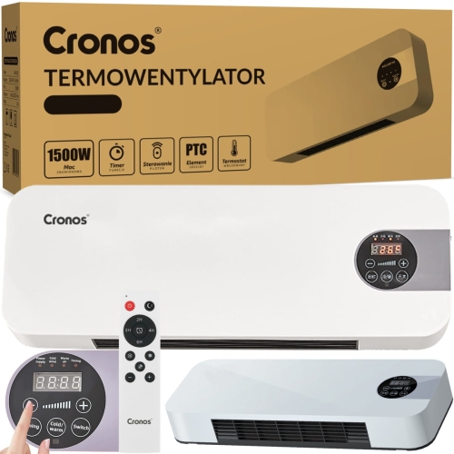 Kurtyna powietrzna termowentylator grzejnik nad drzwi okno 1500 W Cronos