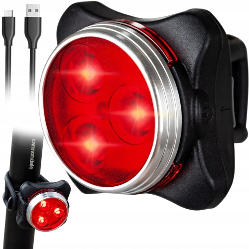 Lampka lampa rowerowa tylna światło tył LED USB Vayox