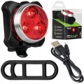 Lampka lampa rowerowa tylna światło tył LED USB Vayox