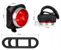 Lampka lampa rowerowa tylna światło tył LED USB Vayox