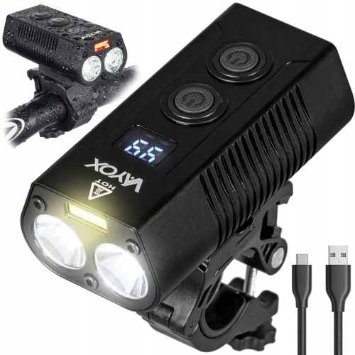 Lampka lampa latarka rowerowa LED USB przód 750 lm Vayox