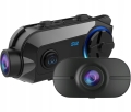 Interkom motocyklowy SCS S12 2x kamera przód tył 2K + FHD Sony WiFi Bluetooth