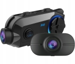 Interkom motocyklowy SCS S12 2x kamera przód tył 2K + FHD Sony WiFi Bluetooth