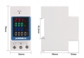 Licznik energii prądu mocy napięcia na szynę DIN z wyświetlaczem BTN-LCD