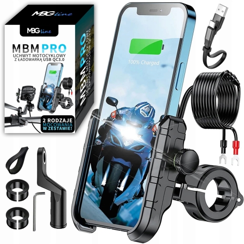 Uchwyt motocyklowy na telefon motocykl ładowarka