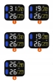 TPMS motocyklowy bezprzewodowy czujnik ciśnienia i temperatury wewn.