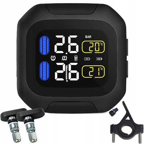 TPMS motocyklowy bezprzewodowy czujnik ciśnienia i temperatury wewn.