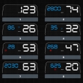 Samochodowy wyświetlacz projektor LED LCD HUD OBD2