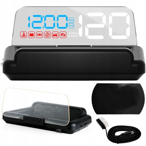 Samochodowy wyświetlacz projektor LED LCD HUD OBD2