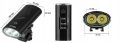 Lampka rowerowa LED na przód USB-C lampa IPX Vayox