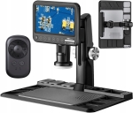 Mikroskop cyfrowy IPS 1600x 12 Mpx LED FHD lutowanie