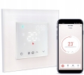 Sterownik ogrzewania termostat podłogowy sterowanie beznapięciowe ZigBee Tuya biały + szklana ramka