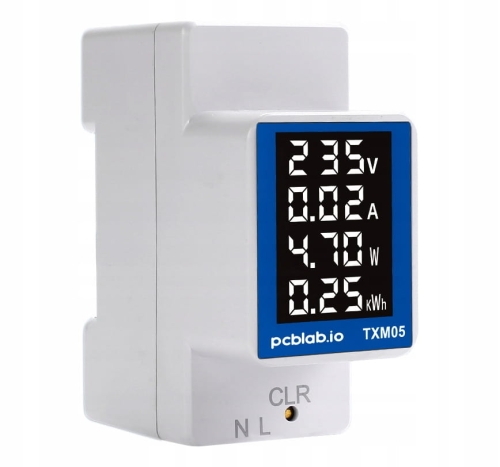 Licznik prądu energii elektrycznej na szynę DIN
