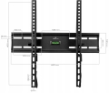 Uchwyt TV do telewizora wieszak mocny LCD LED 23-65 do 45 kg King Mount