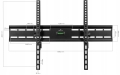 Uchwyt TV do telewizora wieszak mocny LCD LED 32-85 do 55 kg King Mount
