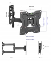 Obrotowy uchwyt do telewizora LCD wieszak TV 15-48 King Mount