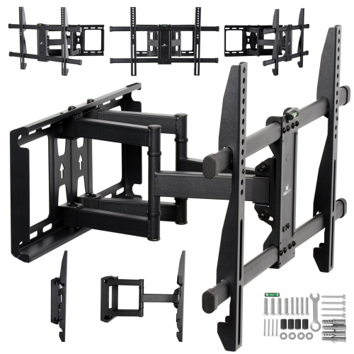 Super mocny uchwyt do telewizora regulowany wieszak TV 32-70-85 do 60 kg King Mount