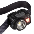 Latarka czołowa czołówka LED białe i czerwone 500 lm Zoom USB-C Pro Vayox