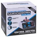 Prostownik samochodowy do akumulatorów 24 V 12 V 30 A
