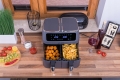 Frytkownica frytownica beztłuszczowa Air Fryer 2 kosze 8 l / 2500 W