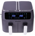 Frytkownica frytownica beztłuszczowa Air Fryer 2 kosze 8 l / 2500 W