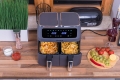 Frytkownica frytownica beztłuszczowa Air Fryer 2 kosze 8 l / 2500 W