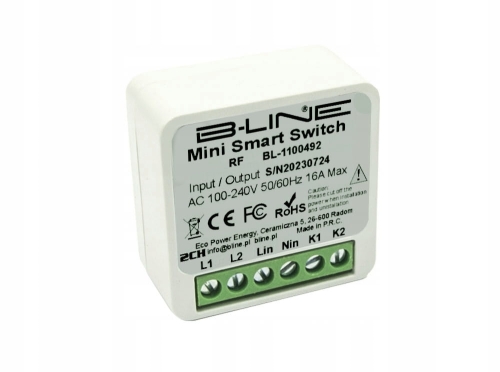 Przekaźnik kontroler do puszki mini box 2 obwody RF PRS B-Line