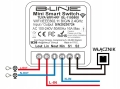 Przekaźnik kontroler do puszki mini box 1 obwód RF PRS + WiFi Tuya B-Line