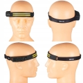 Latarka czołowa czołówka 3x LED  akumulatorowa pasek USB-C IPX czujnik Vayox