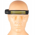 Latarka czołowa czołówka 3x LED  akumulatorowa pasek USB-C IPX czujnik Vayox