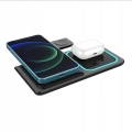 Bezprzewodowa ładowarka stacja ładowania 3w1 do iPhone Apple Watch AirPods