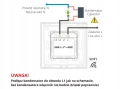 Włącznik dotykowy szklany 1G WiFi Tuya bez N złoty B-Line