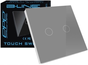 Włącznik dotykowy szklany 2G szkło RF szary B-Line