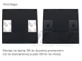 Włącznik bezprzewodowy pilot dotykowy szklany 1G LED  biały B-Line