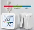 Czujnik sensor temperatury wilgoci automatyzacja procesów LCD Zigbee Tuya