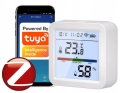 Czujnik sensor temperatury wilgoci automatyzacja procesów LCD Zigbee Tuya