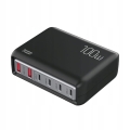Szybka ładowarka USB PD zasilacz 100 W do telefonu tabletu czarna iLepo
