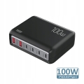 Szybka ładowarka USB PD zasilacz 100 W do telefonu tabletu czarna iLepo