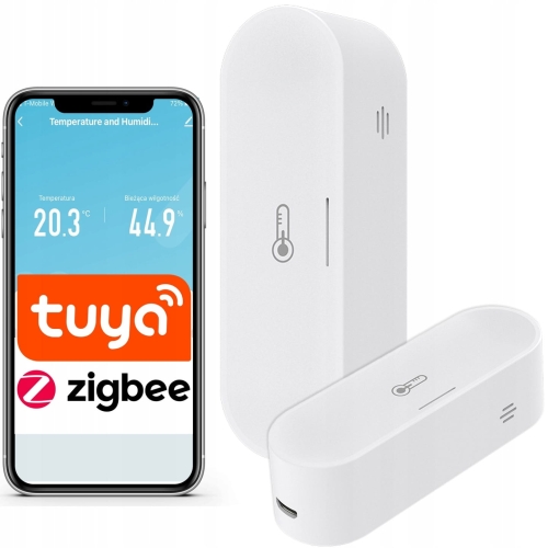Czujnik temperatury i wilgotności ZigBee Tuya Smart Life dom higrometr
