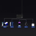 Szybka ładowarka USB zasilacz GaN 120 W do telefonu laptopa QC 3.0 PPS PD 100 W czarna 