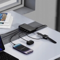 Szybka ładowarka USB zasilacz GaN 120 W do telefonu laptopa QC 3.0 PPS PD 100 W czarna 