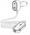 Rozdzielacz gniazda zapalniczki ładowarka USB LED woltomierz 98 W PD 30 W QC