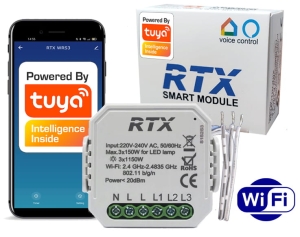 Przekaźnik włącznik dopuszkowy sterowany 3 obwody po 1150 W WiFi Tuya
