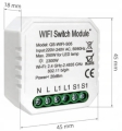 Przekaźnik włącznik dopuszkowy sterowany 2300 W pomiar energii LN WiFi Tuya